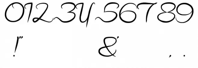 Hall of Fame Font OTHER CHARS