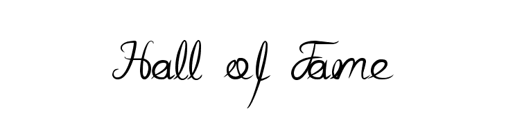 Hall of Fame  لخطوط تنزيل