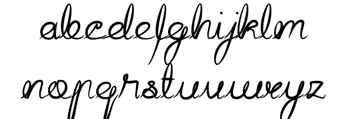 Hall of Fame Font LOWERCASE
