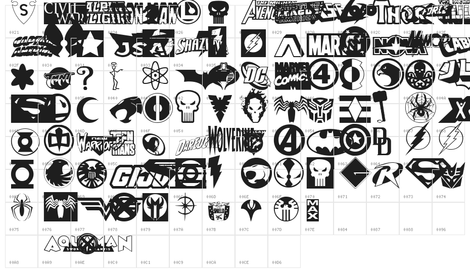 Hall of Heroes Character Map