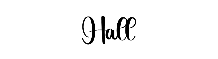 Hall  フリーフォントのダウンロード