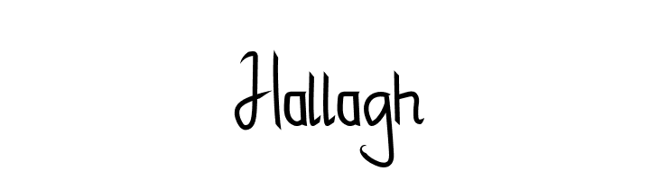 Hallagh  Скачать бесплатные шрифты
