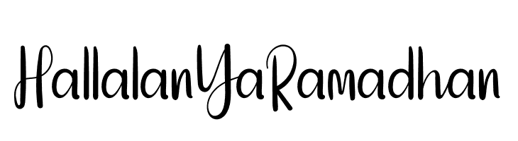 Hallalan Ya Ramadhan  font caratteri gratis