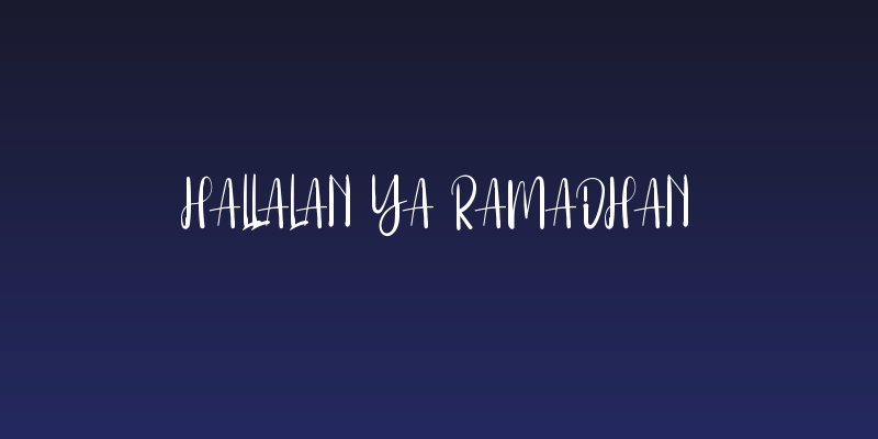 Hallalan Ya Ramadhan Social Header