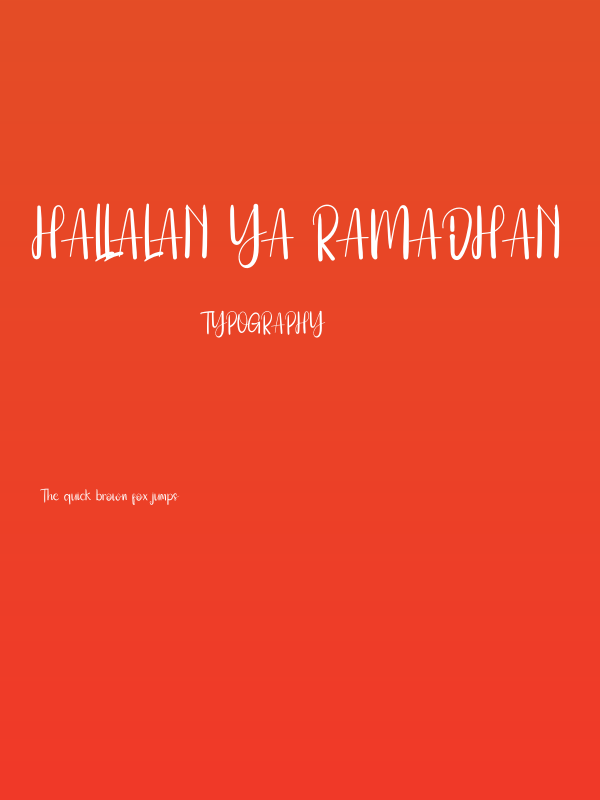 Hallalan Ya Ramadhan Poster
