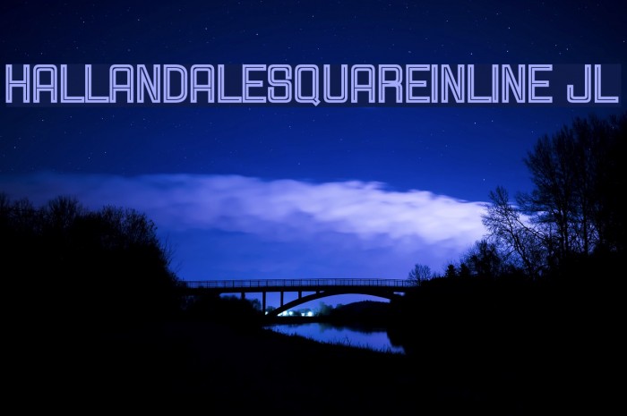 HallandaleSquareInline JL Font examples