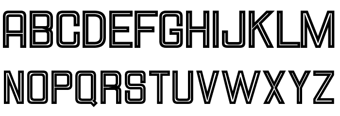 HallandaleSquareInline JL Font LOWERCASE