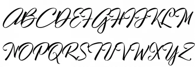 Hallelujah Font Litere mari