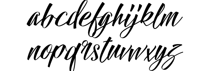 Hallelujah Font LOWERCASE