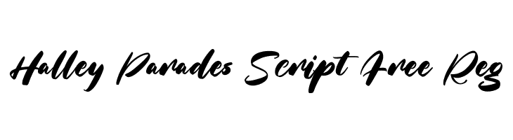 Halley Parades Script Free Reg  baixar fontes gratis