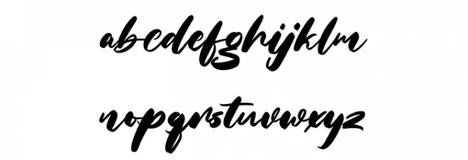 Halley Parades Script Free Reg フォント 小文字