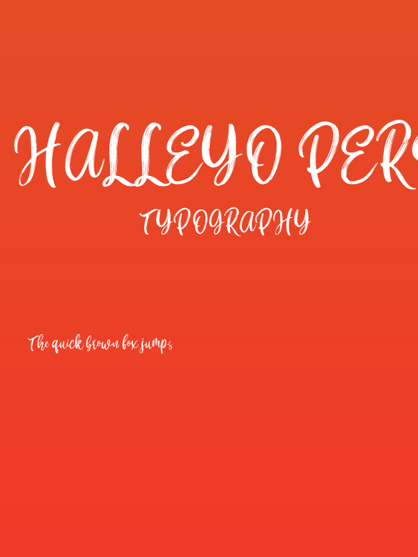 Halleyo Personal Use Poster