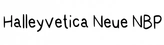 Halleyvetica Neue NBP  Descarca Fonturi Gratis