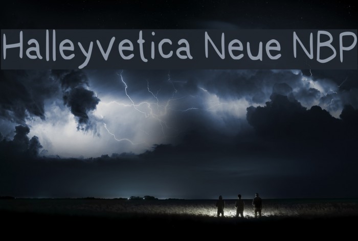 Halleyvetica Neue NBP Font examples