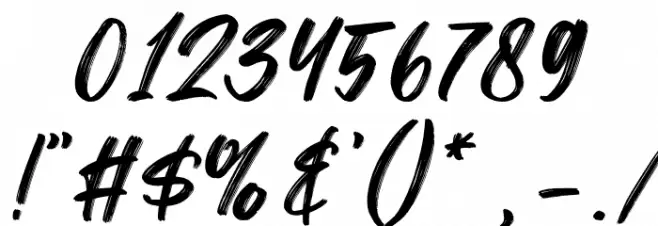 Hallies Font OTHER CHARS