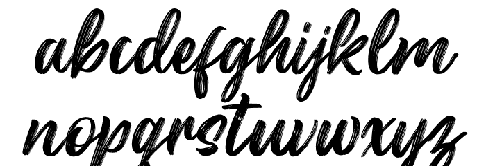 Hallies Font LOWERCASE