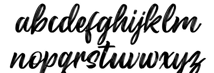 Hallies Font LOWERCASE
