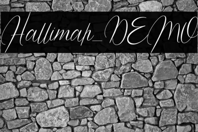 Hallimah_DEMO Font examples
