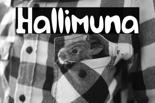 Hallimuna Font examples