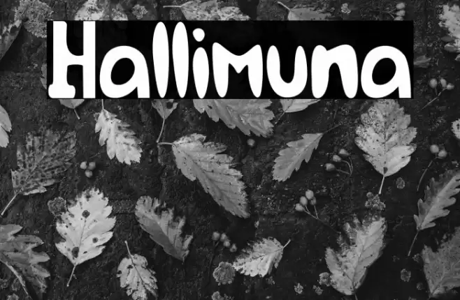 Hallimuna Font examples