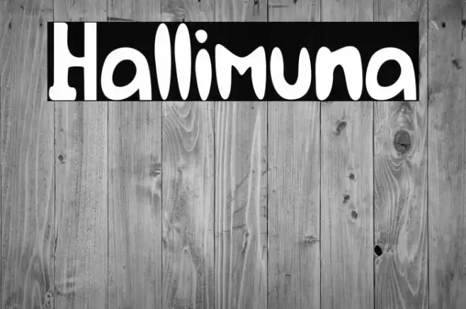 Hallimuna Font examples