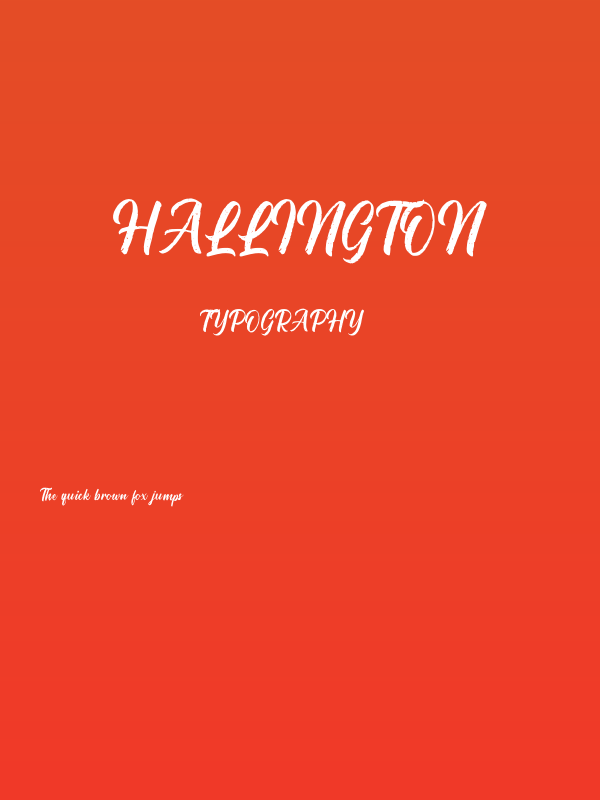 Hallington Poster