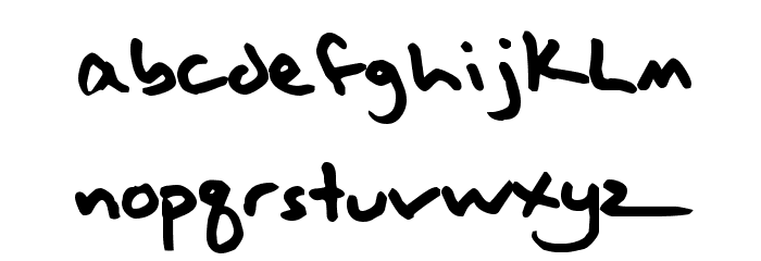 Hallisey Font LOWERCASE