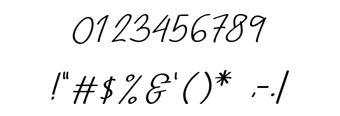 Halliyah Font OTHER CHARS