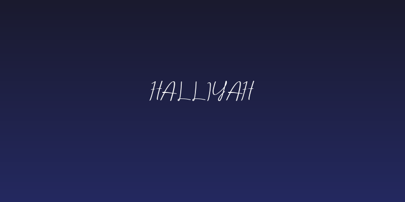 Halliyah Social Header