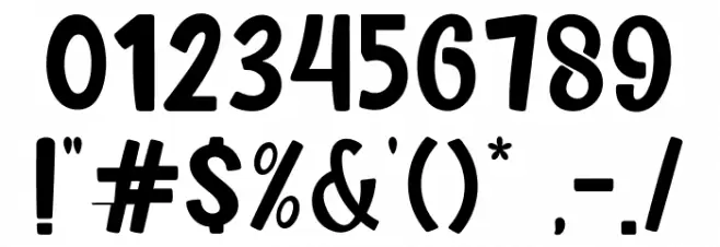 Hallo Bernad Font OTHER CHARS