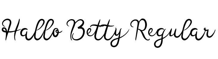 Hallo Betty Regular  नि: शुल्क फ़ॉन्ट्स डाउनलोड