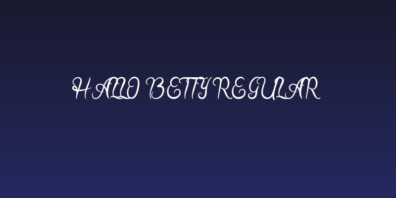 Hallo Betty Regular Social Header
