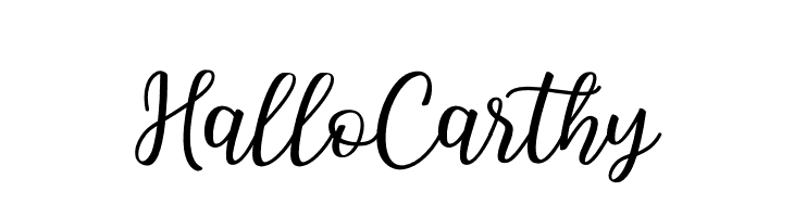 Hallo Carthy  フリーフォントのダウンロード