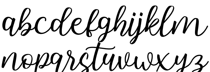 Hallo Carthy Font LOWERCASE