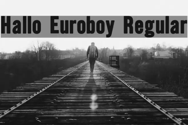 Hallo Euroboy Regular Font examples