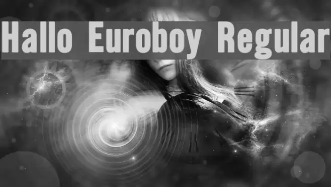 Hallo Euroboy Regular Font examples