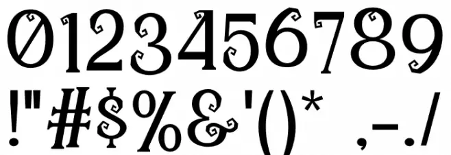 Hallo Monsta Font OTHER CHARS