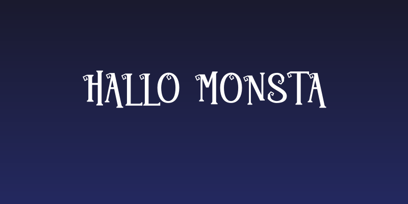 Hallo Monsta Social Header