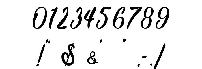 Hallo Oyster - Personal Use Font OTHER CHARS