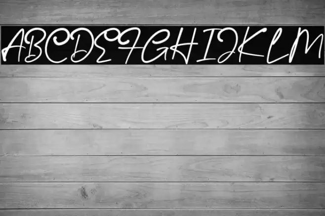 Hallo Schatz Script Font examples