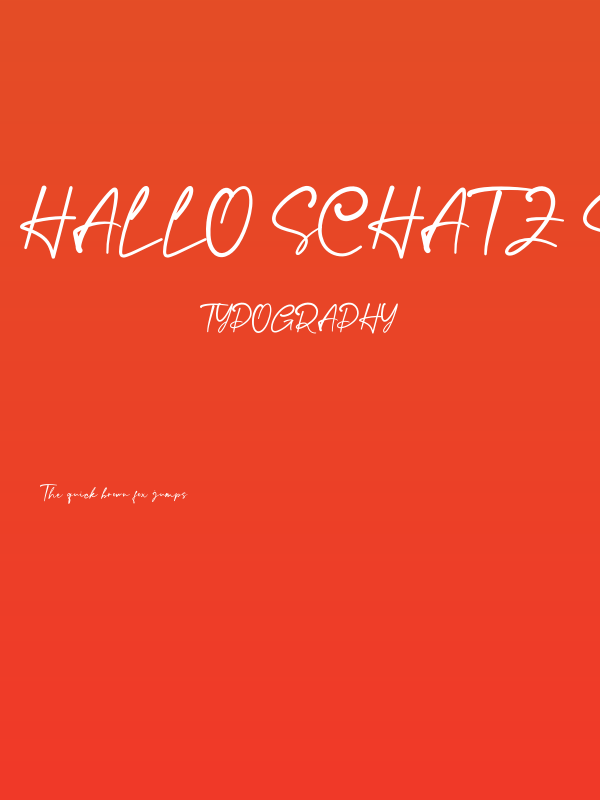 Hallo Schatz Script Poster