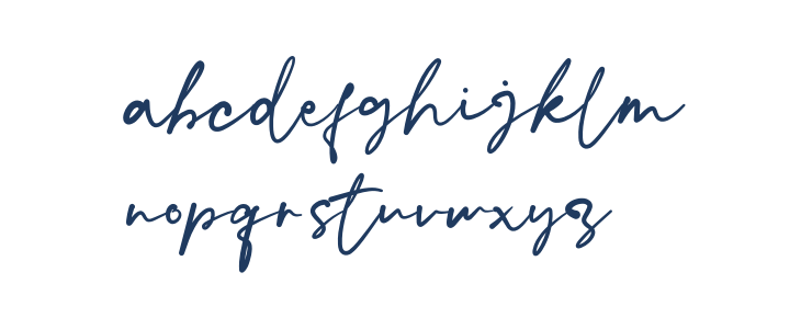 Hallo Schatz Script Lowercase