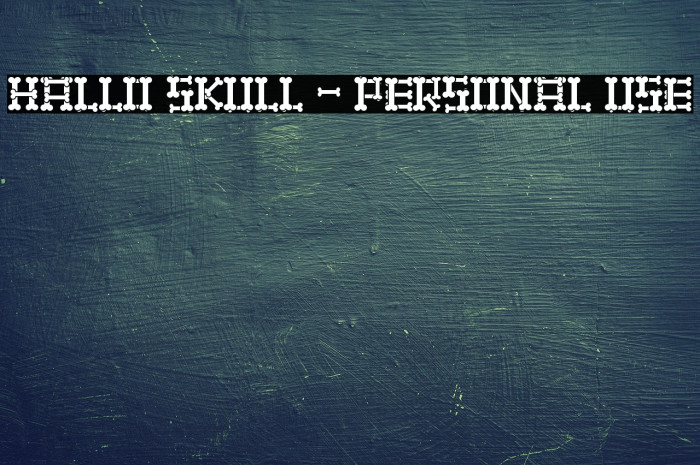 Hallo Skull - personal use Example 3