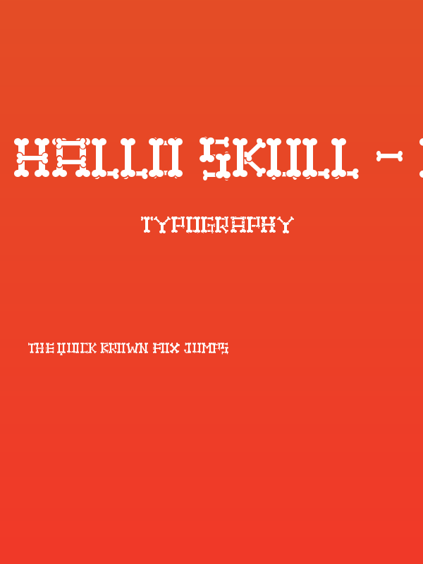 Hallo Skull - personal use Poster