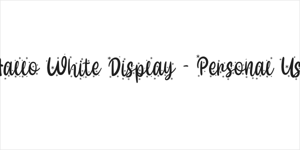 Hallo White Display - Personal Use Logo