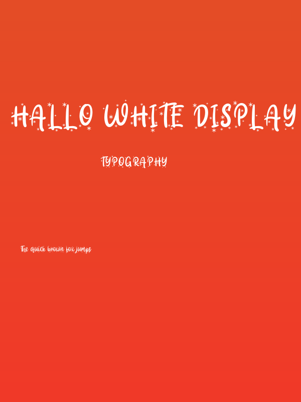 Hallo White Display - Personal Use Poster