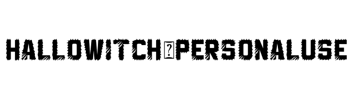 Hallo Witch - Personal Use  font caratteri gratis