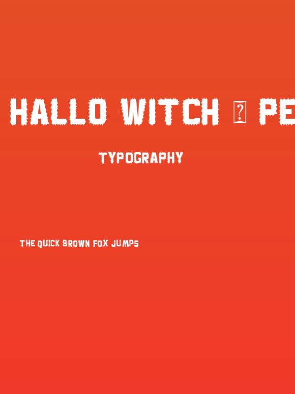 Hallo Witch - Personal Use Poster