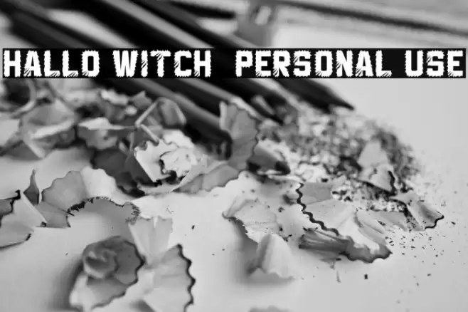 Hallo Witch - Personal Use Font examples