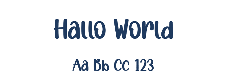Hallo World Font Preview